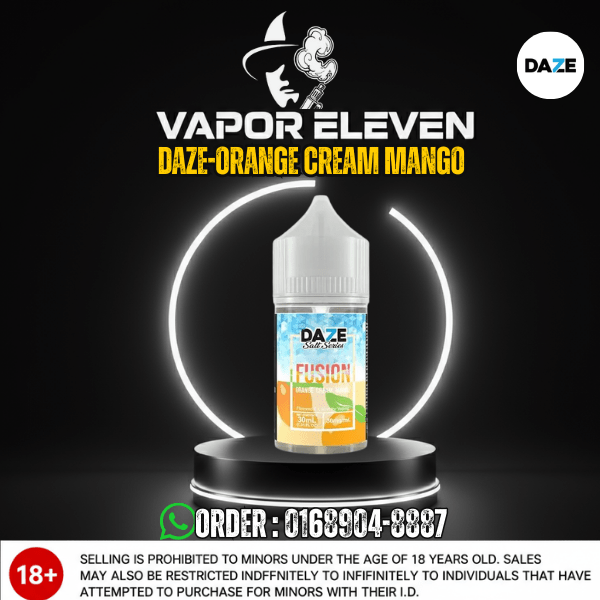 279 7Daze Fusion Orange Cream Mango ICED Salt - Image 1