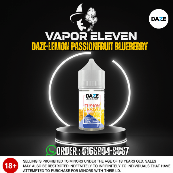 281 7Daze Fusion Lemon Passionfruit Blueberry Salt - Image 1